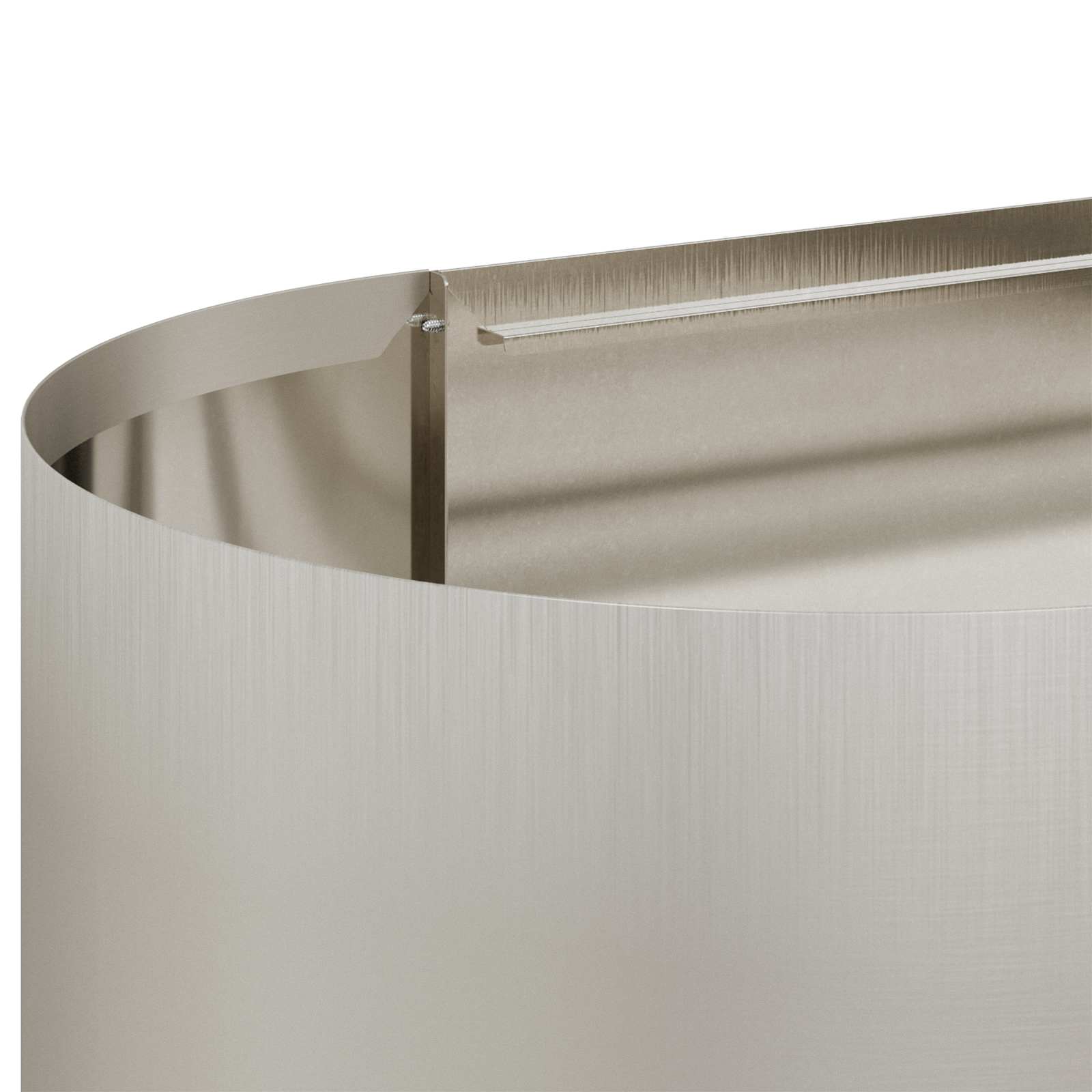 Letto rialzato da giardino Acciaio Inox 280 x 40 x 40 cm | homemem39