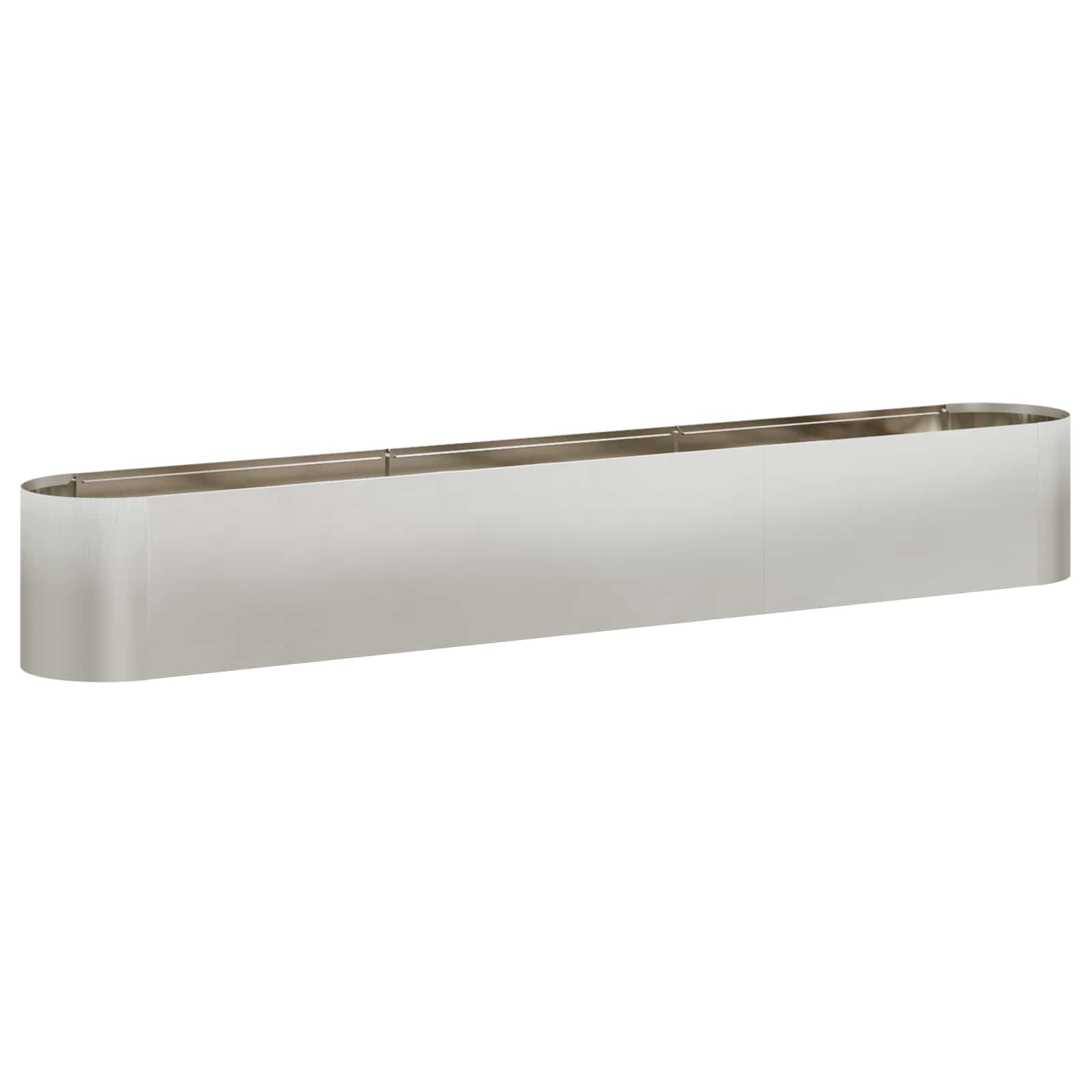 Letto rialzato da giardino Acciaio Inox 280 x 40 x 40 cm | homemem39