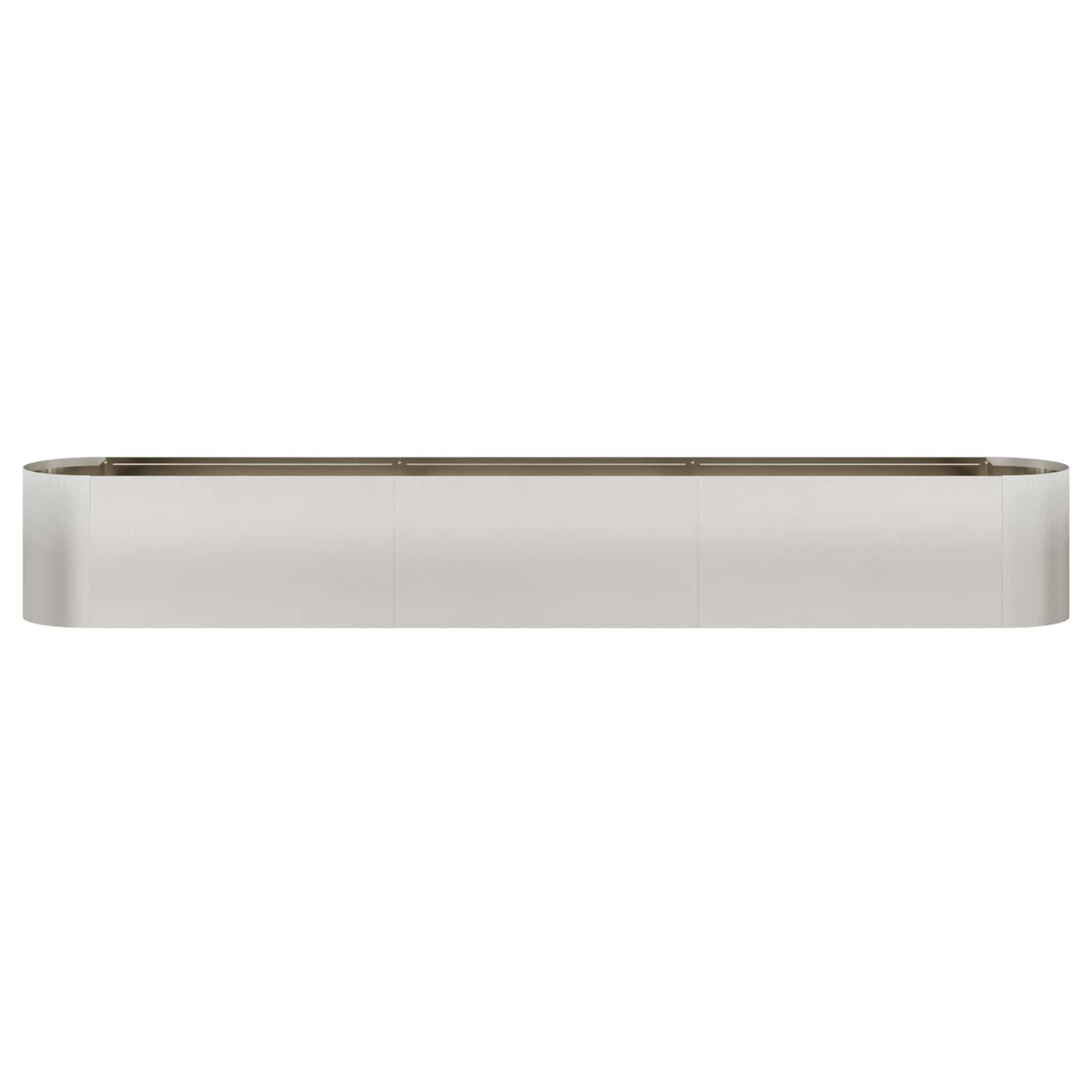 Letto rialzato da giardino Acciaio Inox 280 x 40 x 40 cm | homemem39