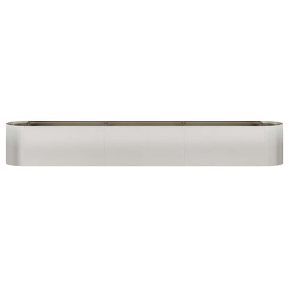 Letto rialzato da giardino Acciaio Inox 280 x 40 x 40 cm | homemem39
