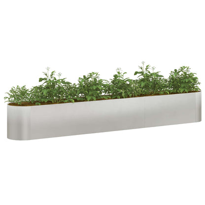 Letto rialzato da giardino Acciaio Inox 280 x 40 x 40 cm | homemem39