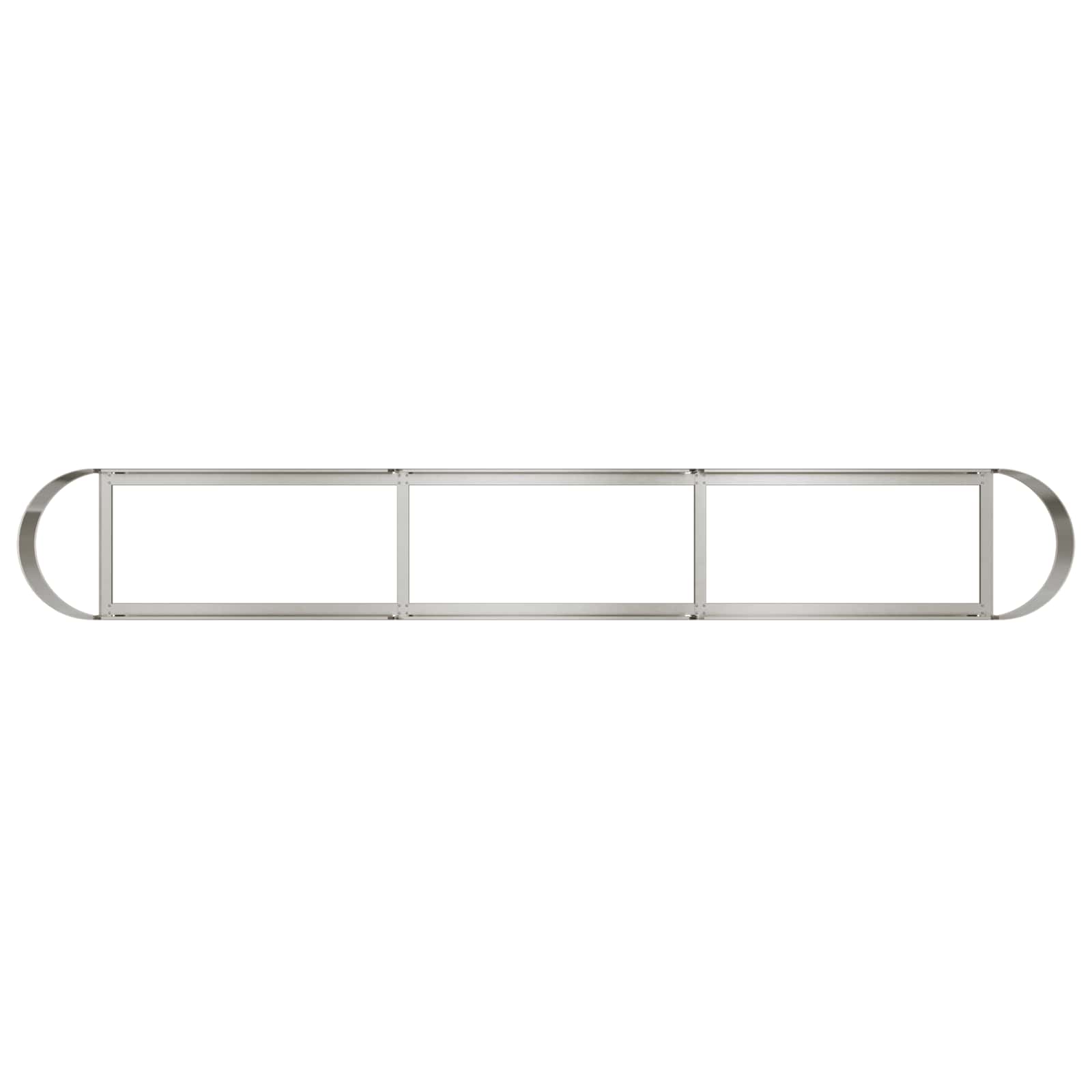 Letto rialzato da giardino Acciaio Inox 280 x 40 x 40 cm | homemem39