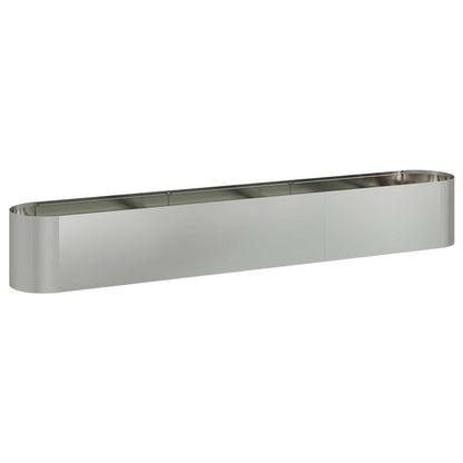 Letto rialzato da giardino Acciaio zincato 280 x 40 x 40 cm | homemem39