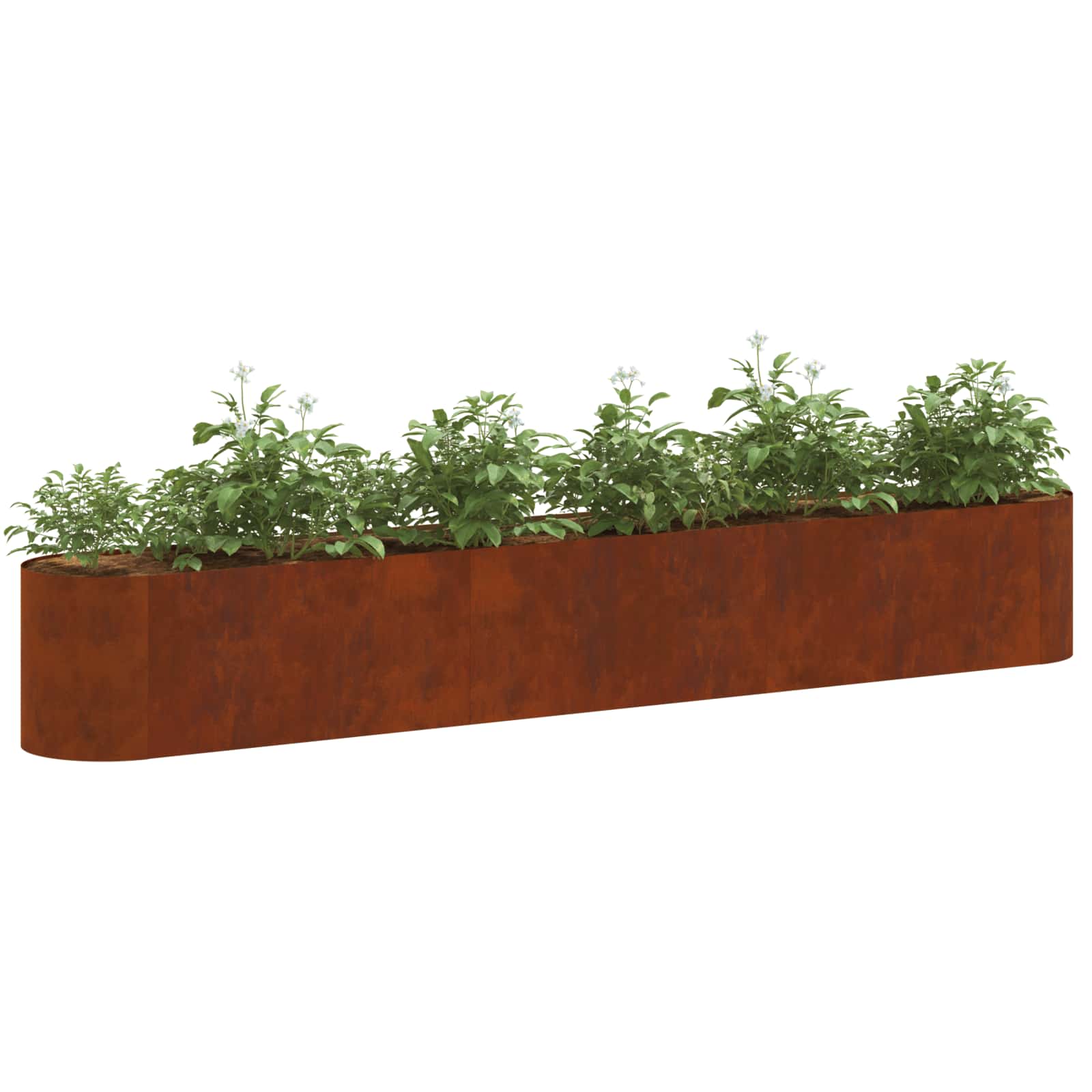 Letto rialzato da giardino Acciaio Corten 280 x 40 x 40 cm | homemem39