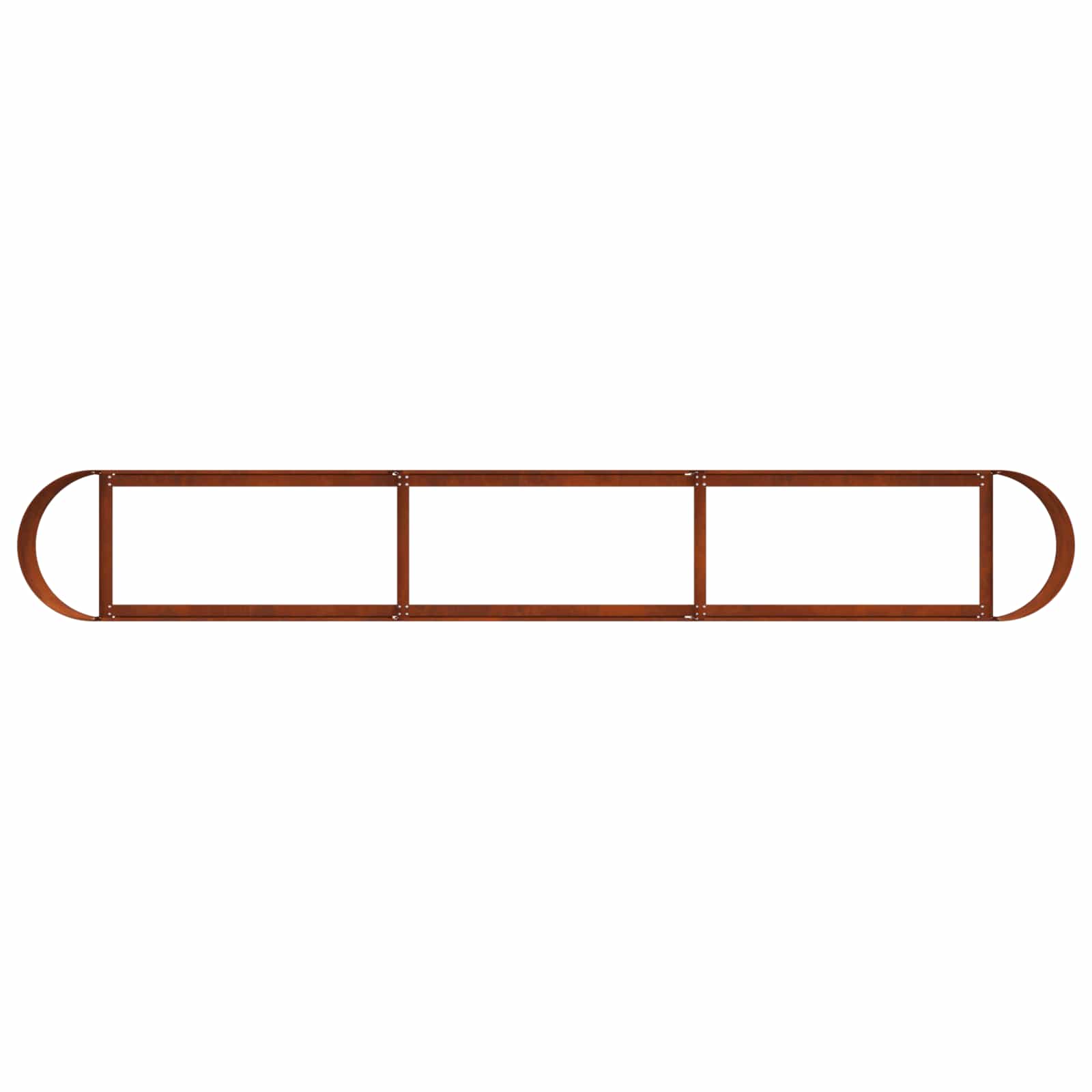 Letto rialzato da giardino Acciaio Corten 280 x 40 x 40 cm | homemem39