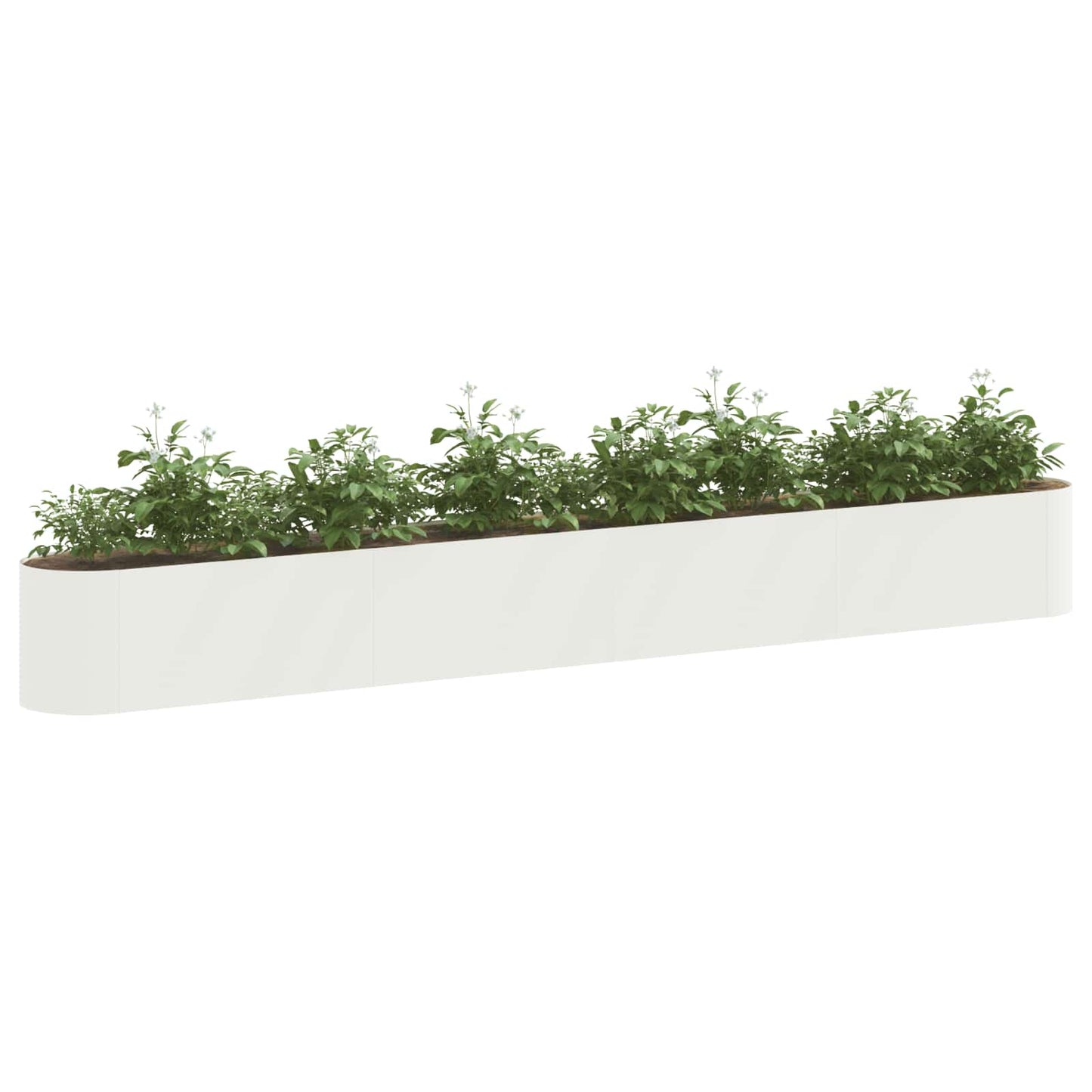 Letto rialzato da giardino Bianco 360 x 40 x 40 cm | homemem39