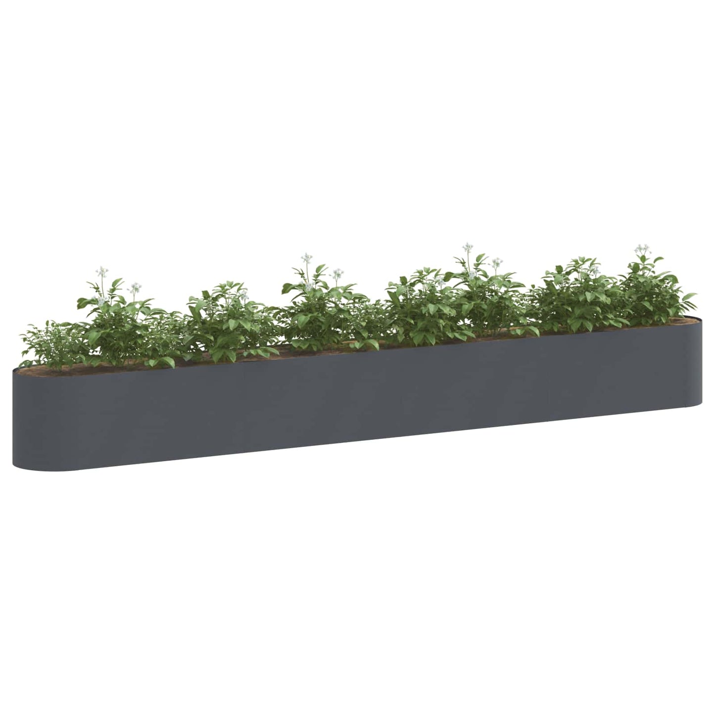 Letto rialzato da giardino Antracite 360 x 40 x 40 cm | homemem39