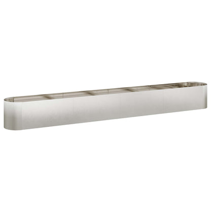 Letto rialzato da giardino Acciaio Inox 360 x 40 x 40 cm | homemem39
