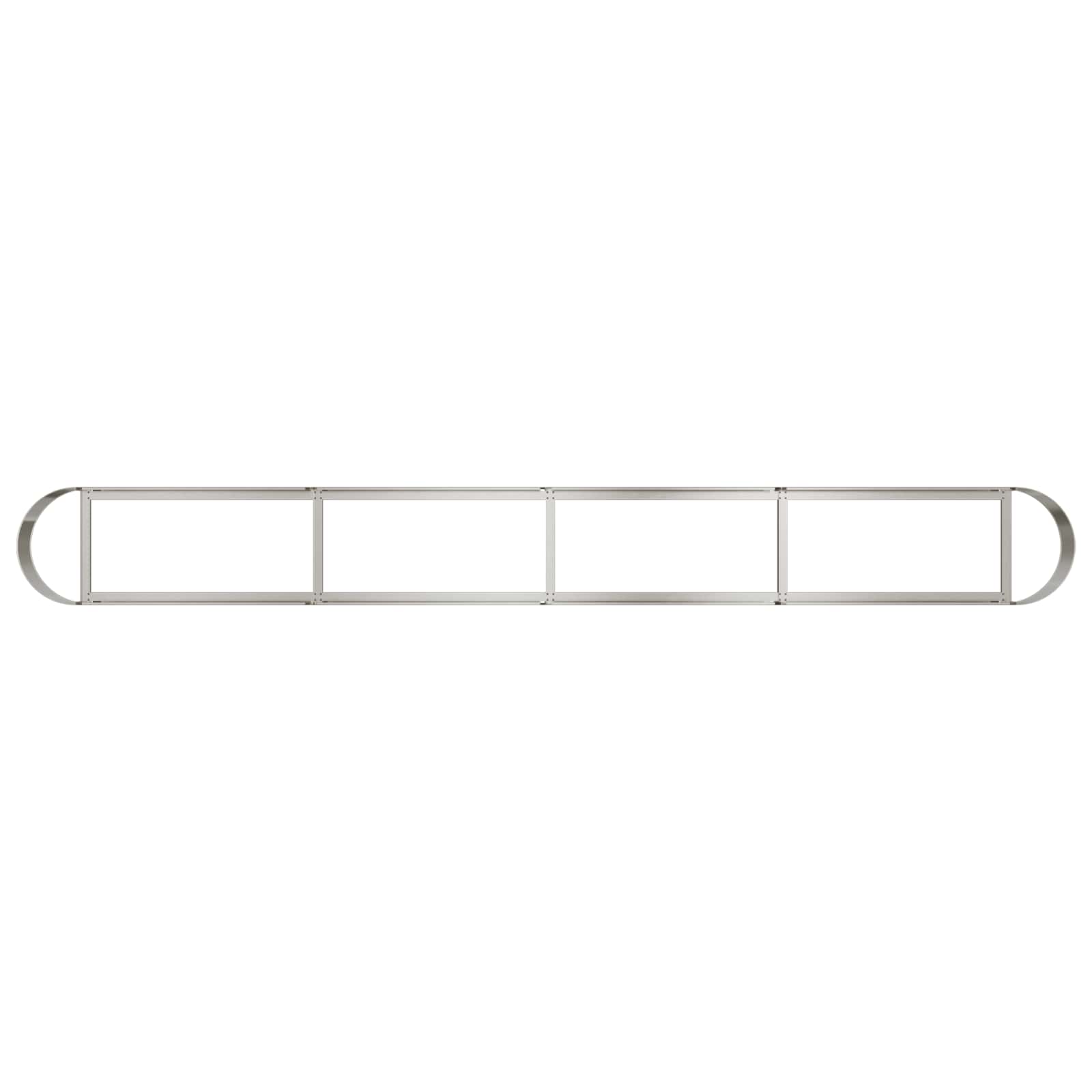 Letto rialzato da giardino Acciaio Inox 360 x 40 x 40 cm | homemem39