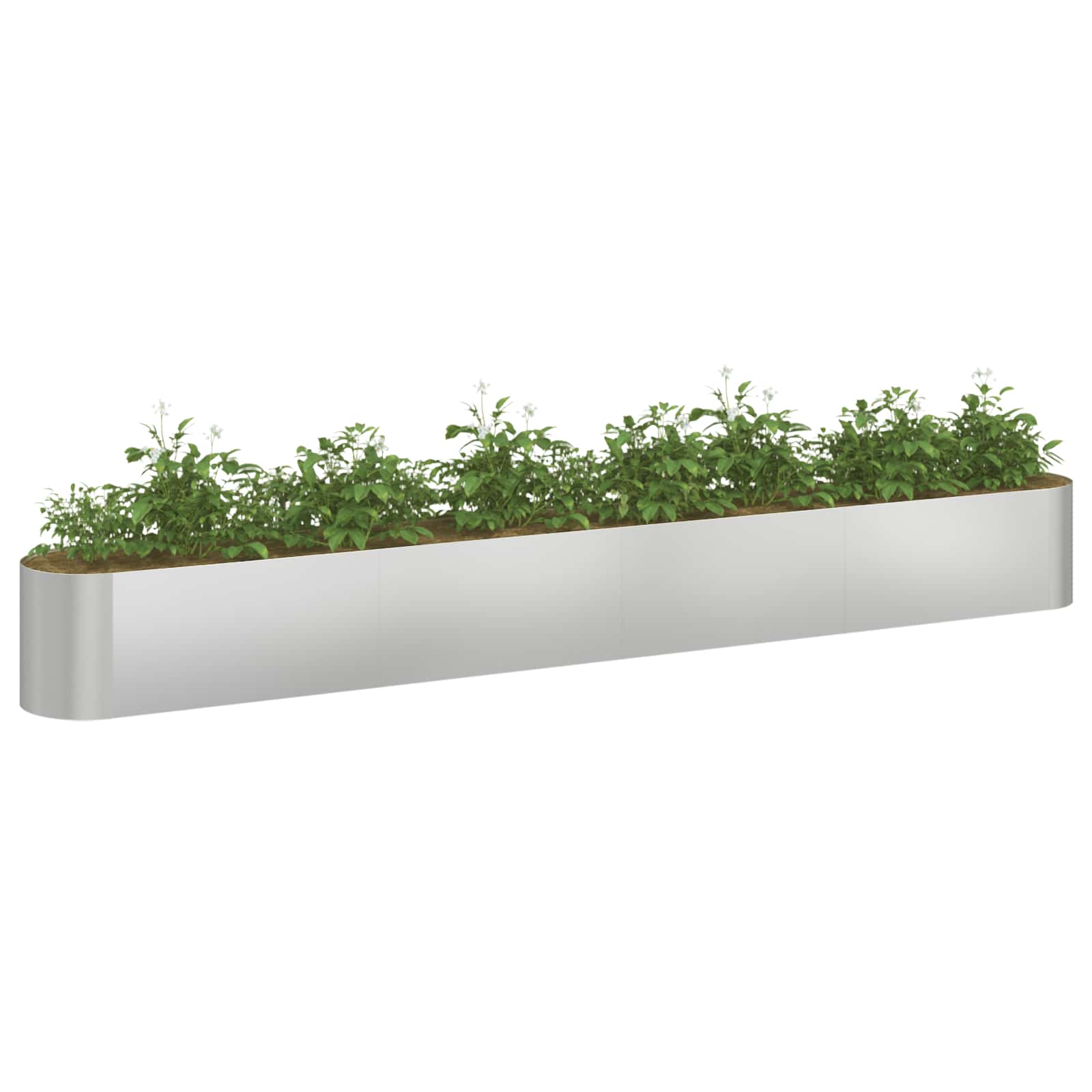 Letto rialzato da giardino Acciaio zincato 360 x 40 x 40 cm | homemem39