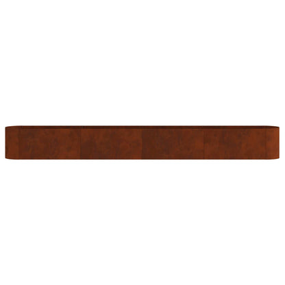 Letto rialzato da giardino Acciaio Corten 360 x 40 x 40 cm | homemem39