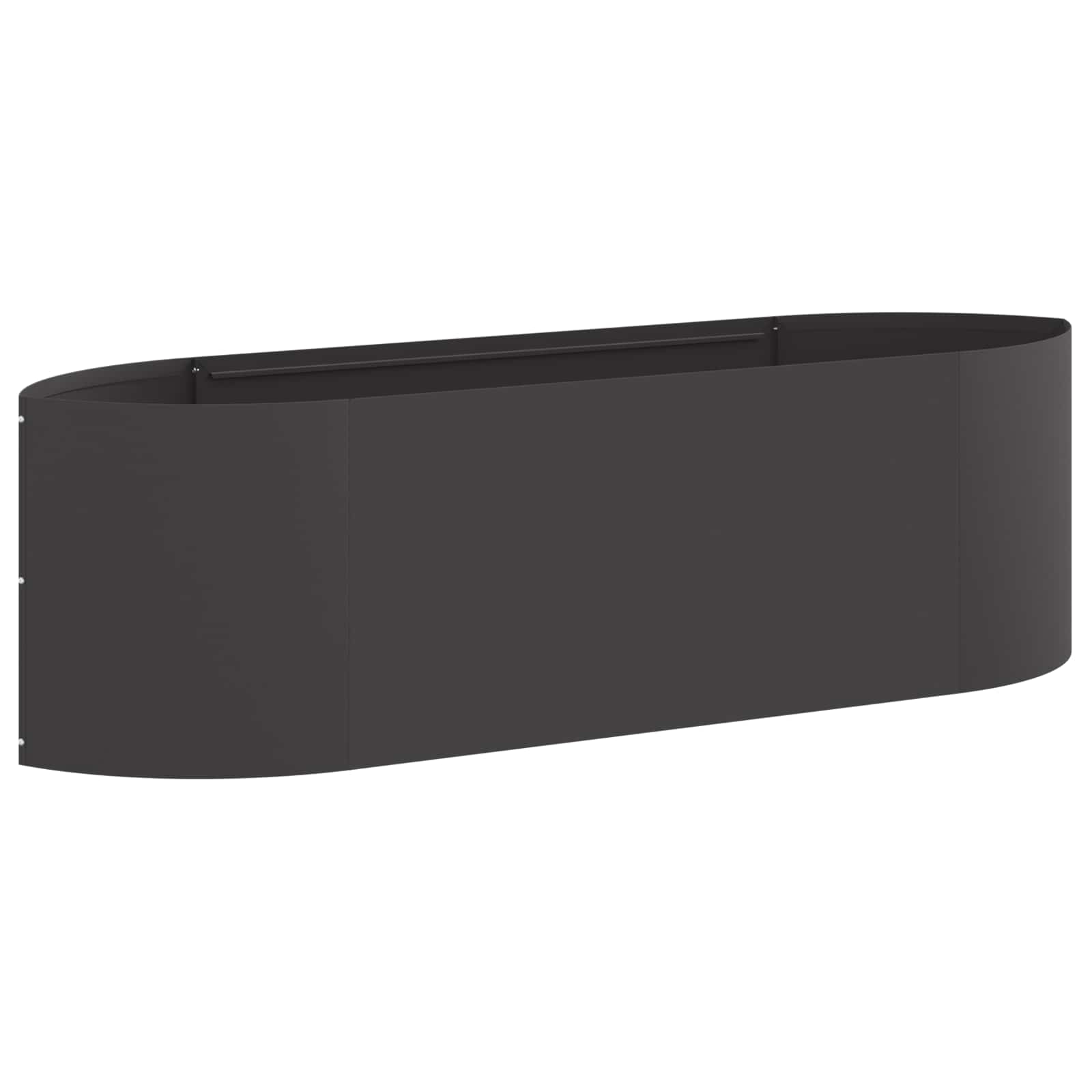 Letto rialzato da giardino Nero 140 x 40 x 40 cm Acciaio | homemem39
