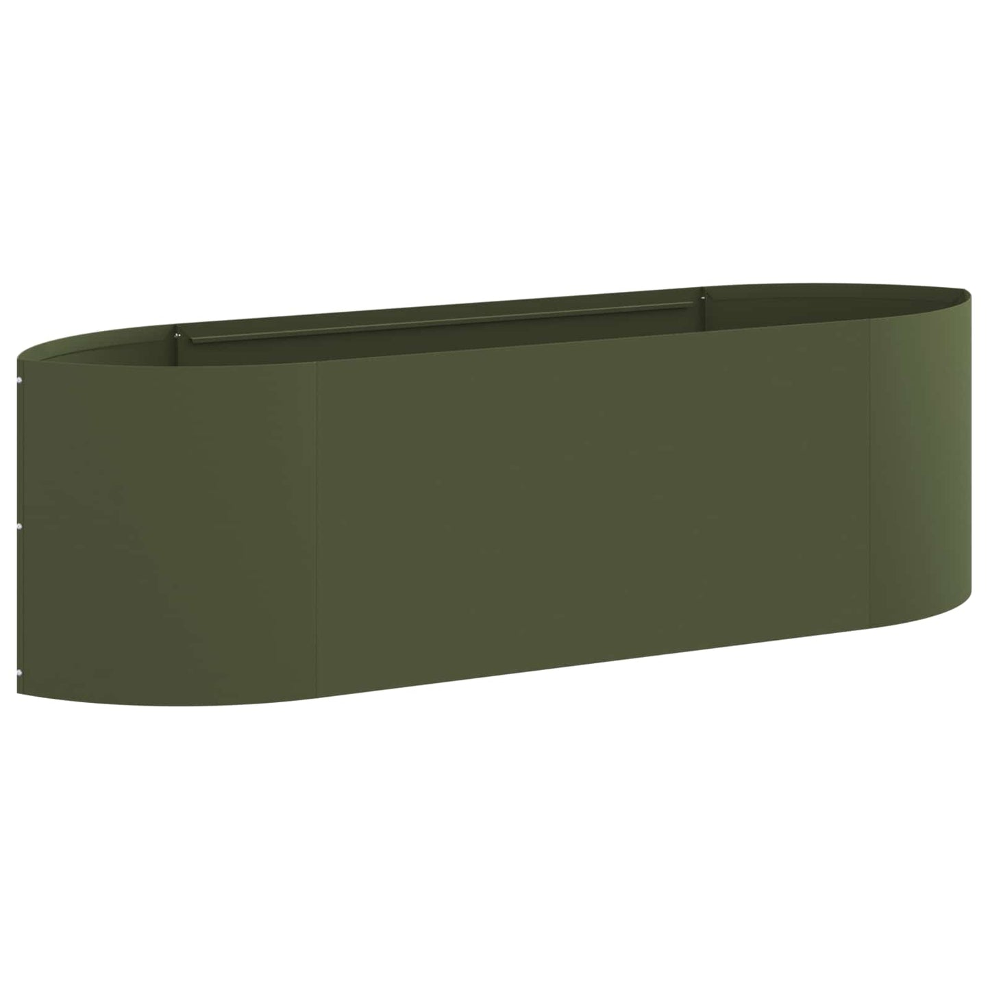 Letto rialzato da giardino Verde Oliva 140 x 40 x 40 cm Acciaio | homemem39