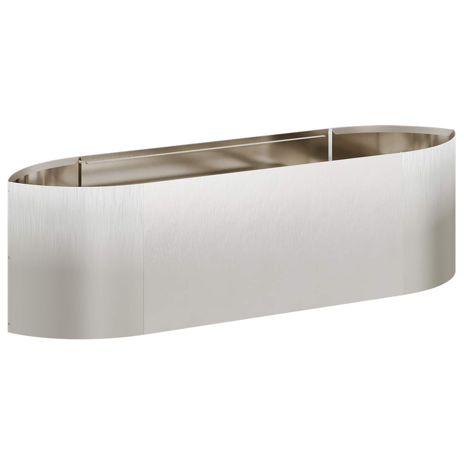 Letto rialzato da giardino Acciaio Inox 140 x 40 x 40 cm | homemem39