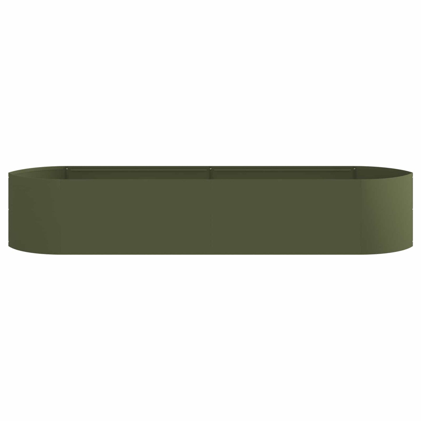 Letto rialzato da giardino Verde Oliva 220 x 40 x 40 cm Acciaio | homemem39