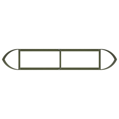 Letto rialzato da giardino Verde Oliva 220 x 40 x 40 cm Acciaio | homemem39