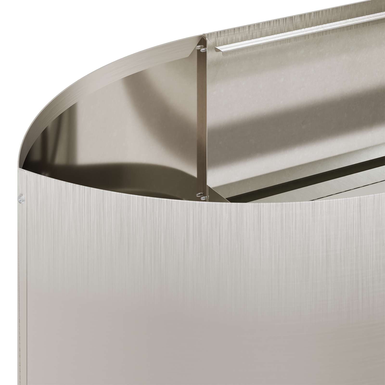 Letto rialzato da giardino Acciaio Inox 220 x 40 x 40 cm | homemem39