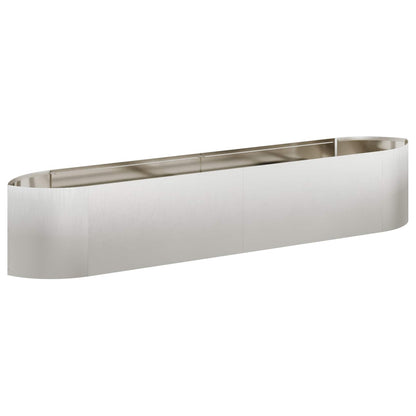 Letto rialzato da giardino Acciaio Inox 220 x 40 x 40 cm | homemem39