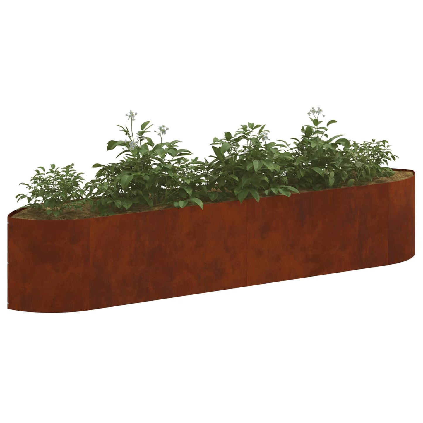 Letto rialzato da giardino Acciaio Corten 220 x 40 x 40 cm | homemem39