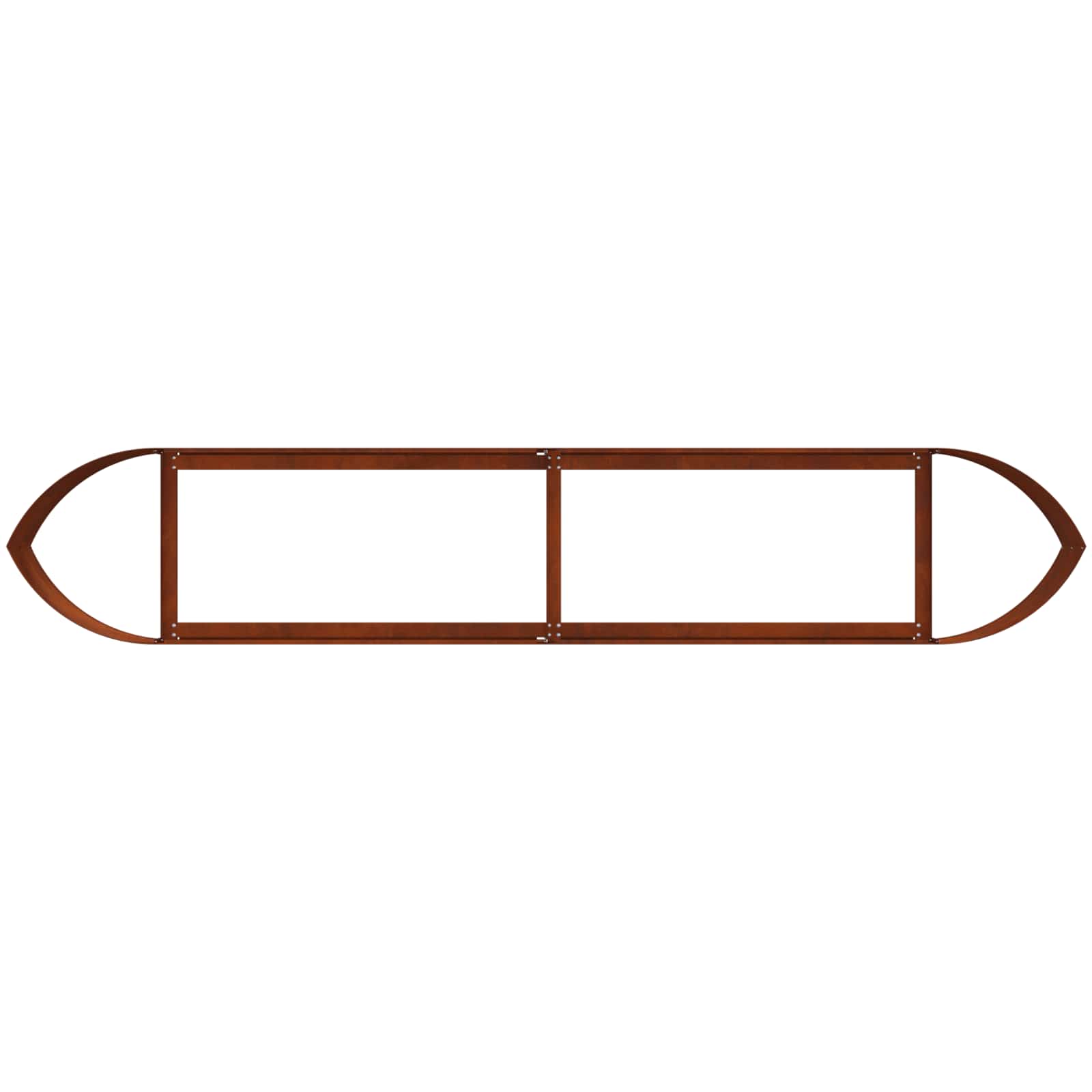 Letto rialzato da giardino Acciaio Corten 220 x 40 x 40 cm | homemem39