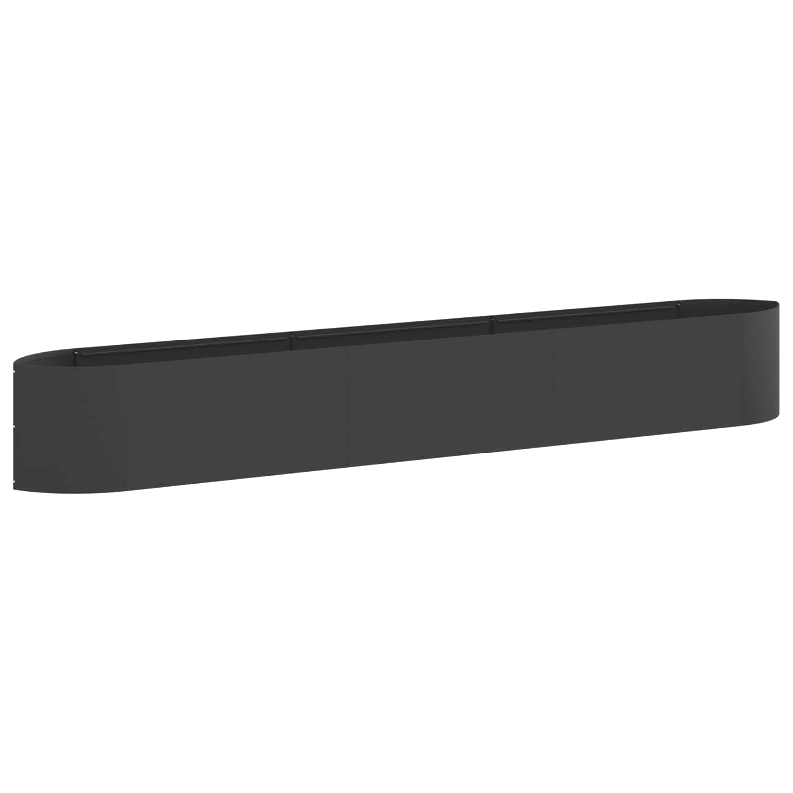 Letto rialzato da giardino Nero 300 x 40 x 40 cm Acciaio | homemem39
