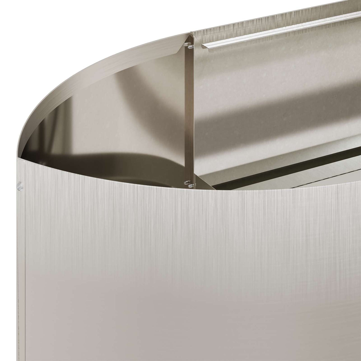 Letto rialzato da giardino Acciaio Inox 300 x 40 x 40 cm | homemem39