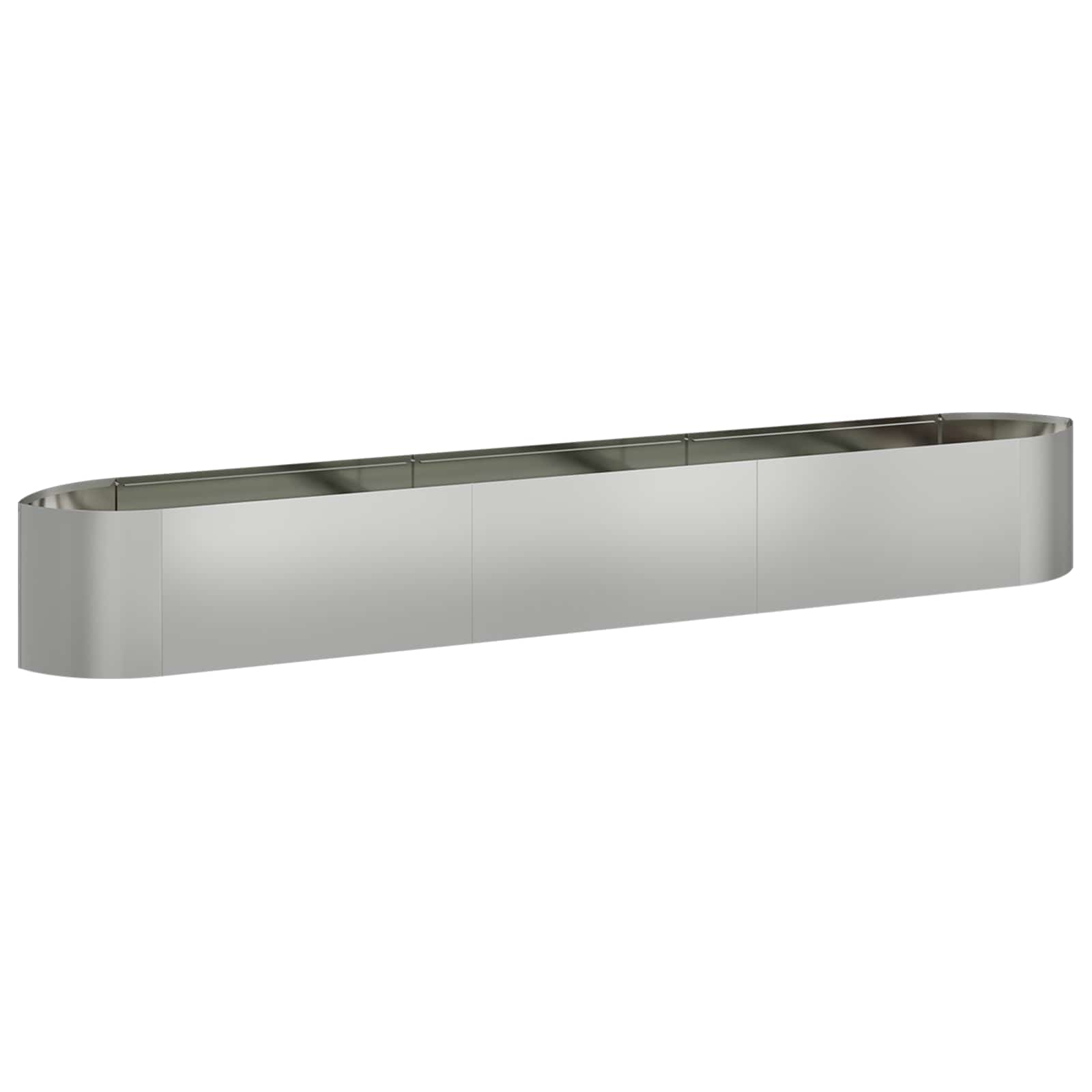 Letto rialzato da giardino Acciaio zincato 300 x 40 x 40 cm | homemem39