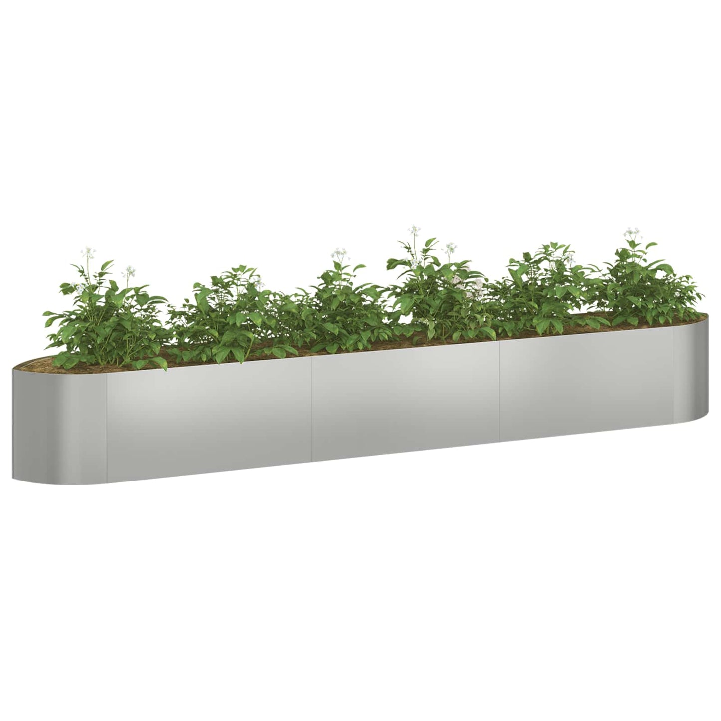 Letto rialzato da giardino Acciaio zincato 300 x 40 x 40 cm | homemem39