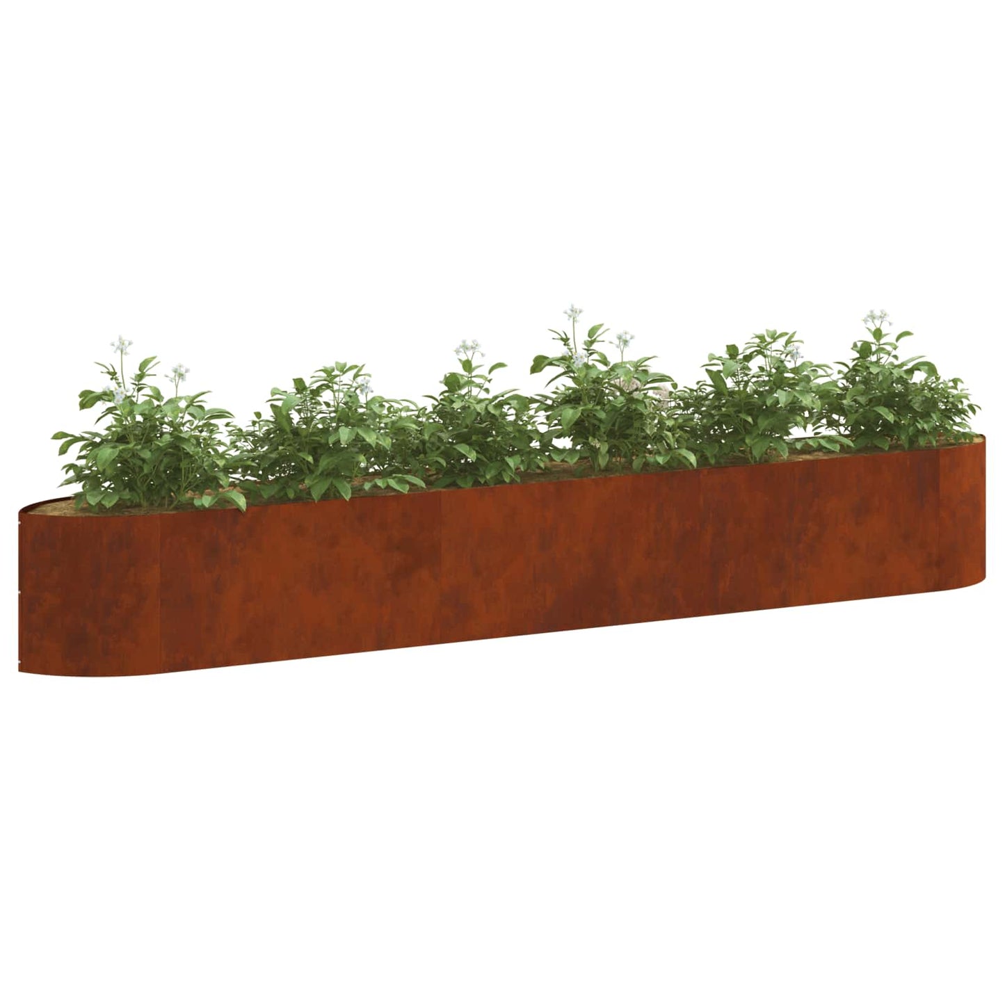 Letto rialzato da giardino Acciaio Corten 300 x 40 x 40 cm | homemem39