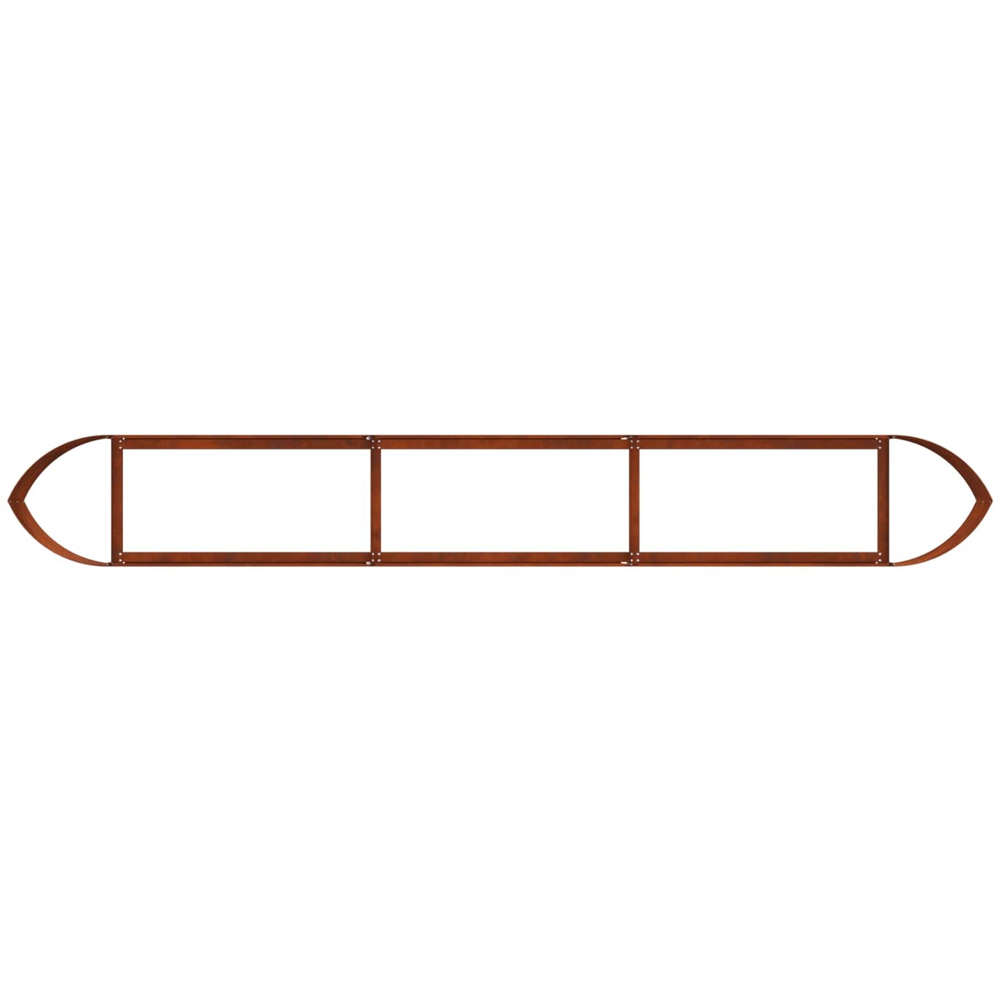 Letto rialzato da giardino Acciaio Corten 300 x 40 x 40 cm | homemem39