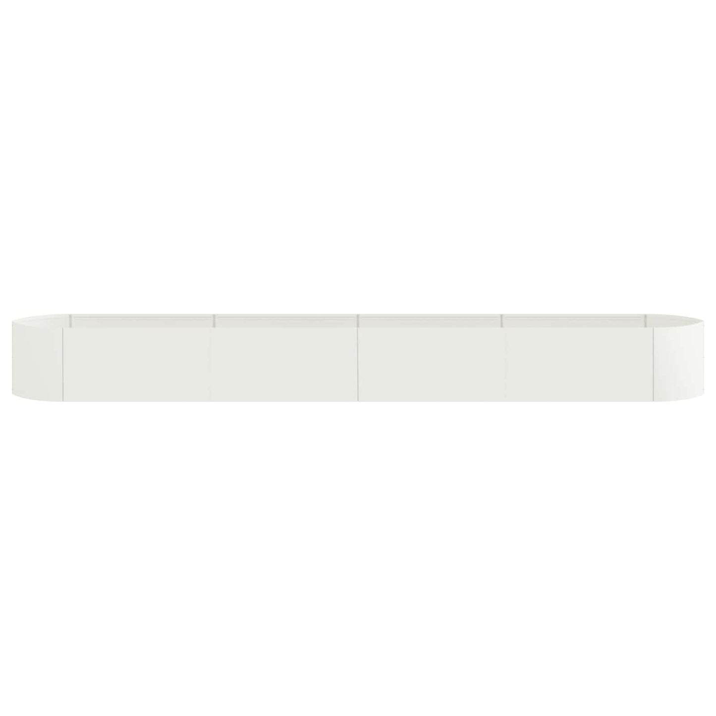 Letto rialzato da giardino Bianco 380 x 40 x 40 cm Acciaio | homemem39