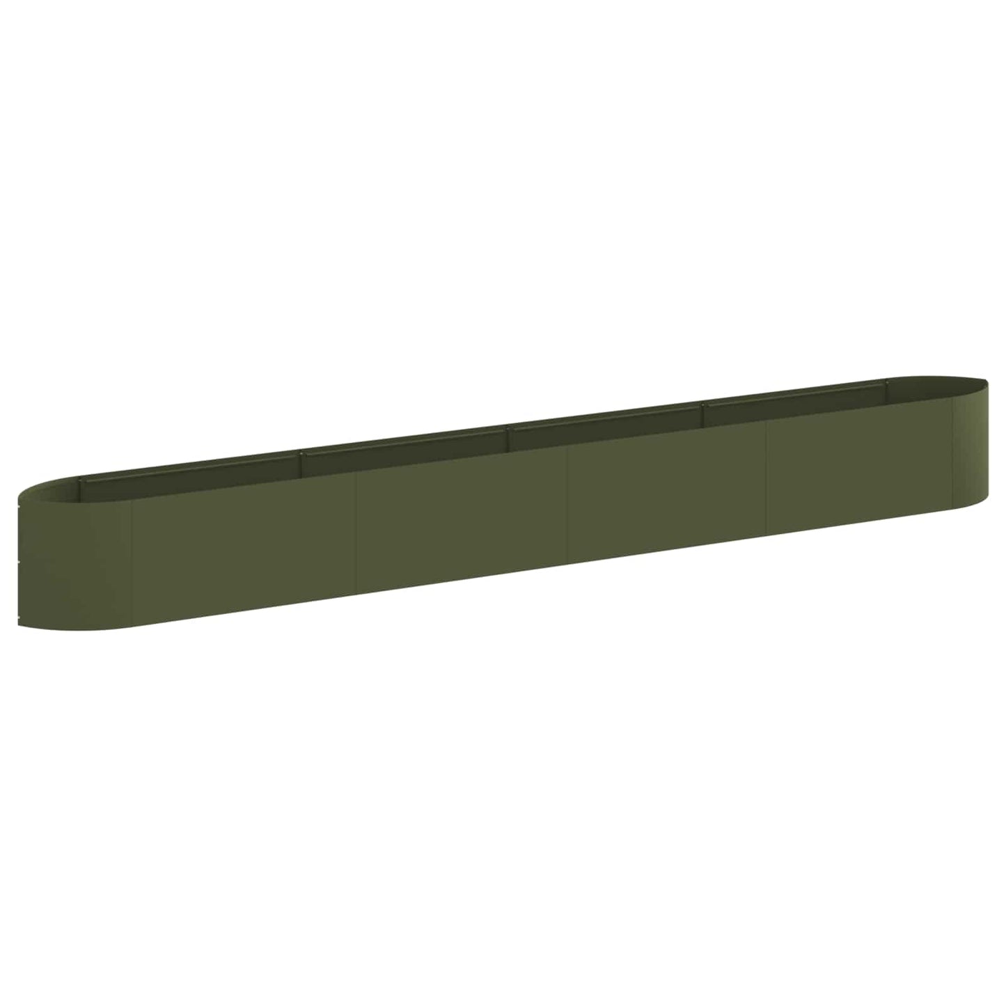 Letto rialzato da giardino Verde Oliva 380 x 40 x 40 cm Acciaio | homemem39