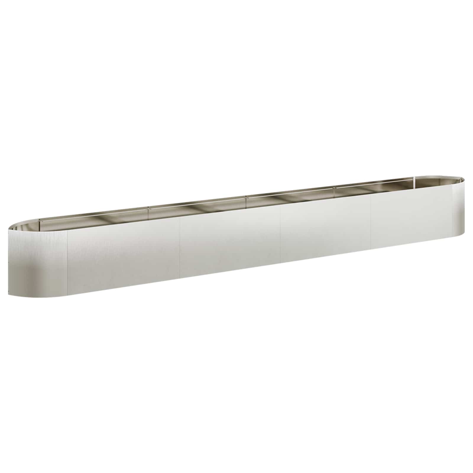 Letto rialzato da giardino Acciaio Inox 380 x 40 x 40 cm | homemem39