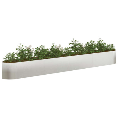 Letto rialzato da giardino Acciaio Inox 380 x 40 x 40 cm | homemem39