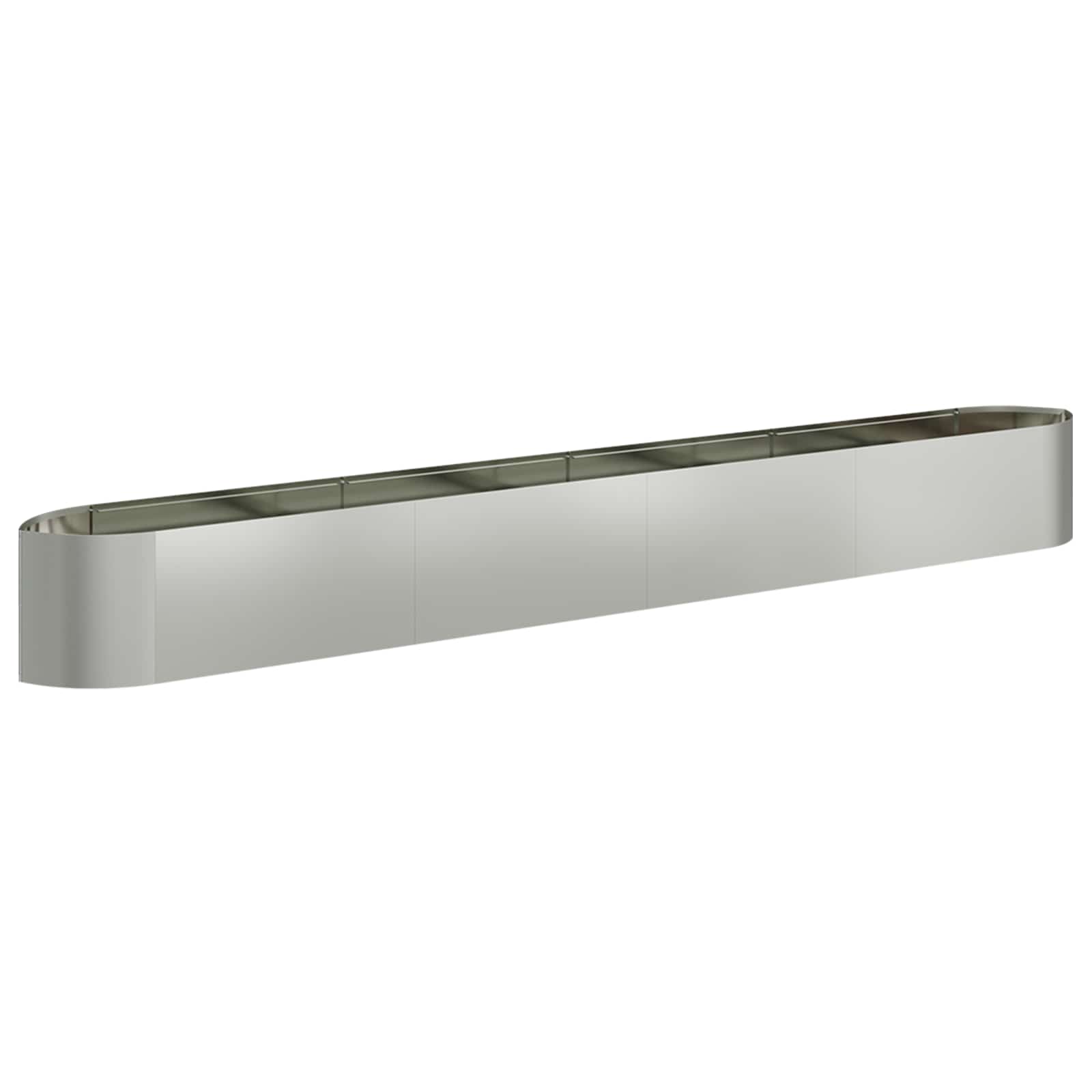 Letto rialzato da giardino Acciaio zincato 380 x 40 x 40 cm | homemem39