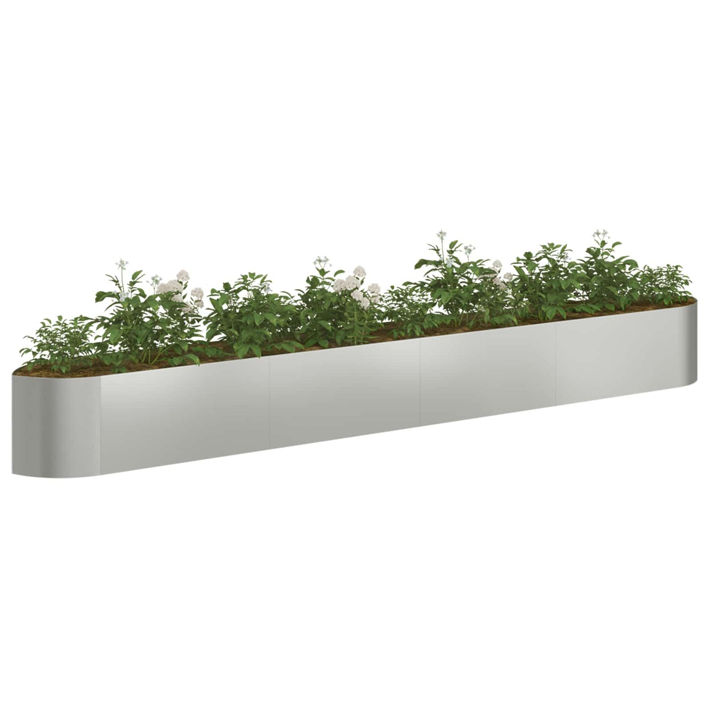 Letto rialzato da giardino Acciaio zincato 380 x 40 x 40 cm | homemem39