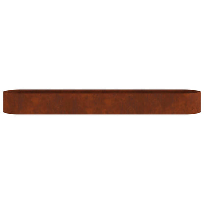 Letto rialzato da giardino Acciaio Corten 380 x 40 x 40 cm | homemem39