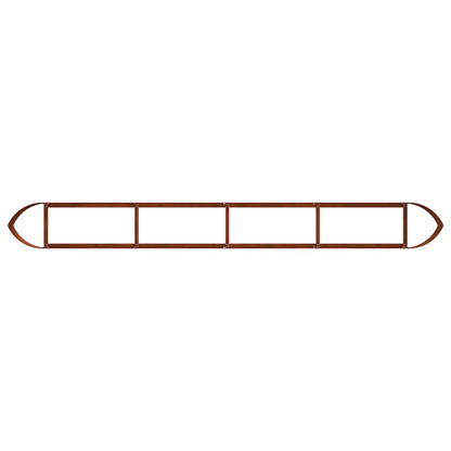 Letto rialzato da giardino Acciaio Corten 380 x 40 x 40 cm | homemem39