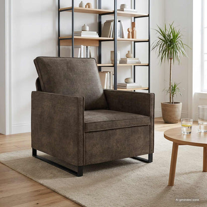 Divano Singolo Grigio Scuro 70 x 81 x 82 cm | homemem39
