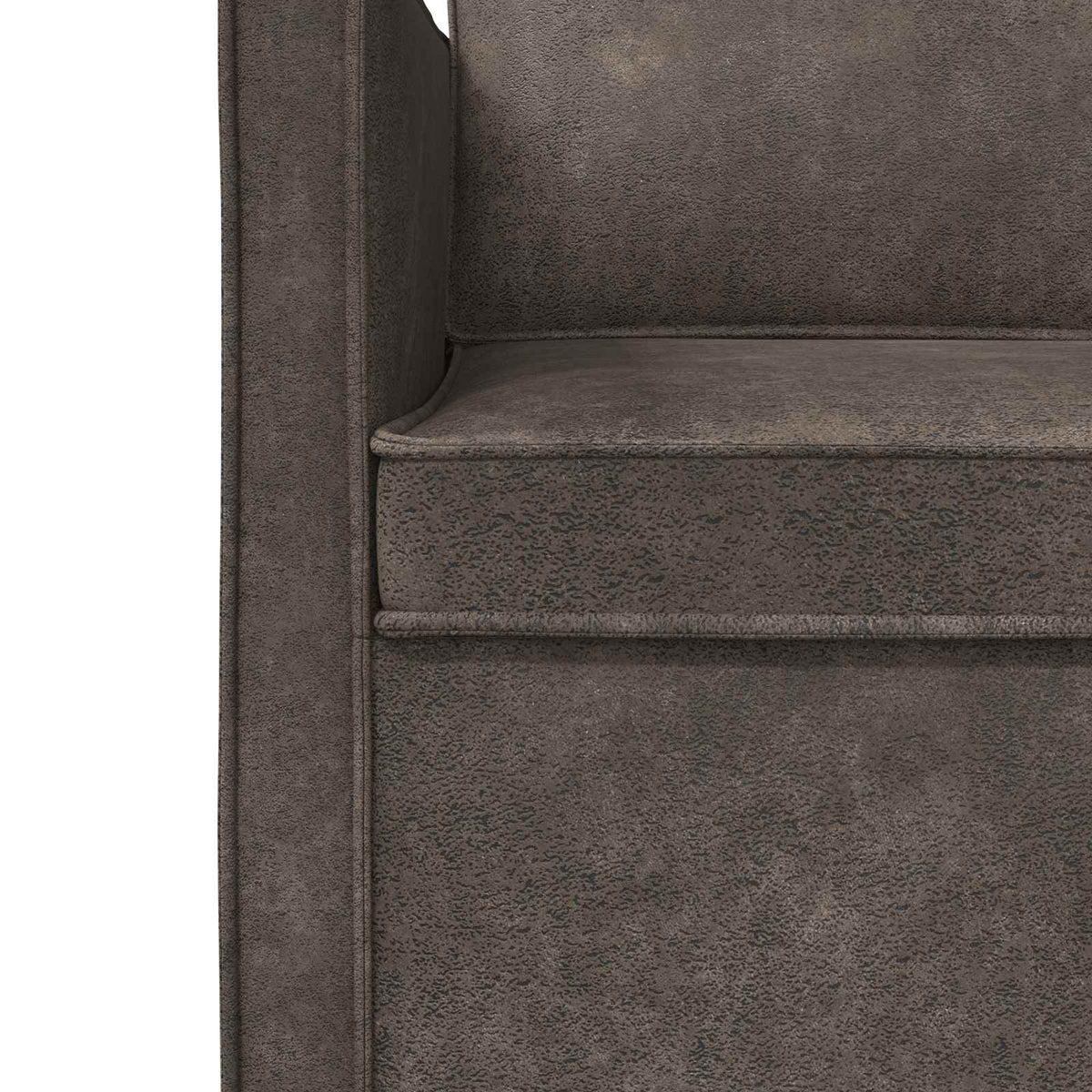 Divano a 2 posti Grigio Scuro 130 x 81 x 82 cm | homemem39