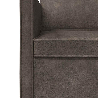 Divano a 2 posti Grigio Scuro 130 x 81 x 82 cm | homemem39