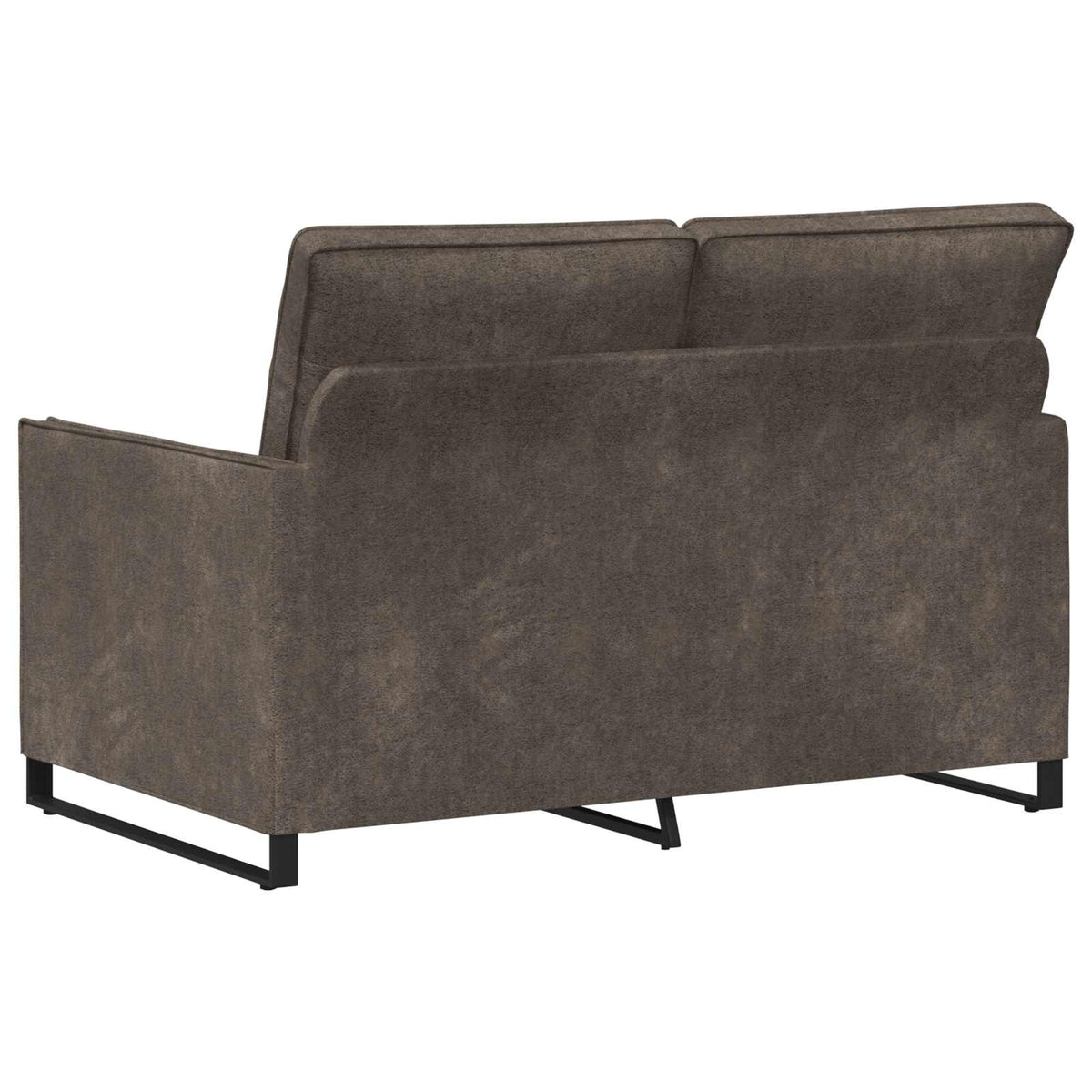 Divano a 2 posti Grigio Scuro 130 x 81 x 82 cm | homemem39