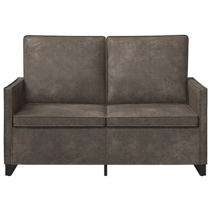 Divano a 2 posti Grigio Scuro 130 x 81 x 82 cm | homemem39