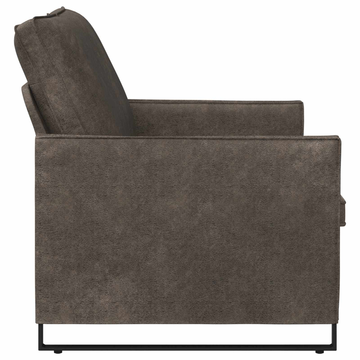 Divano a 2 posti Grigio Scuro 130 x 81 x 82 cm | homemem39