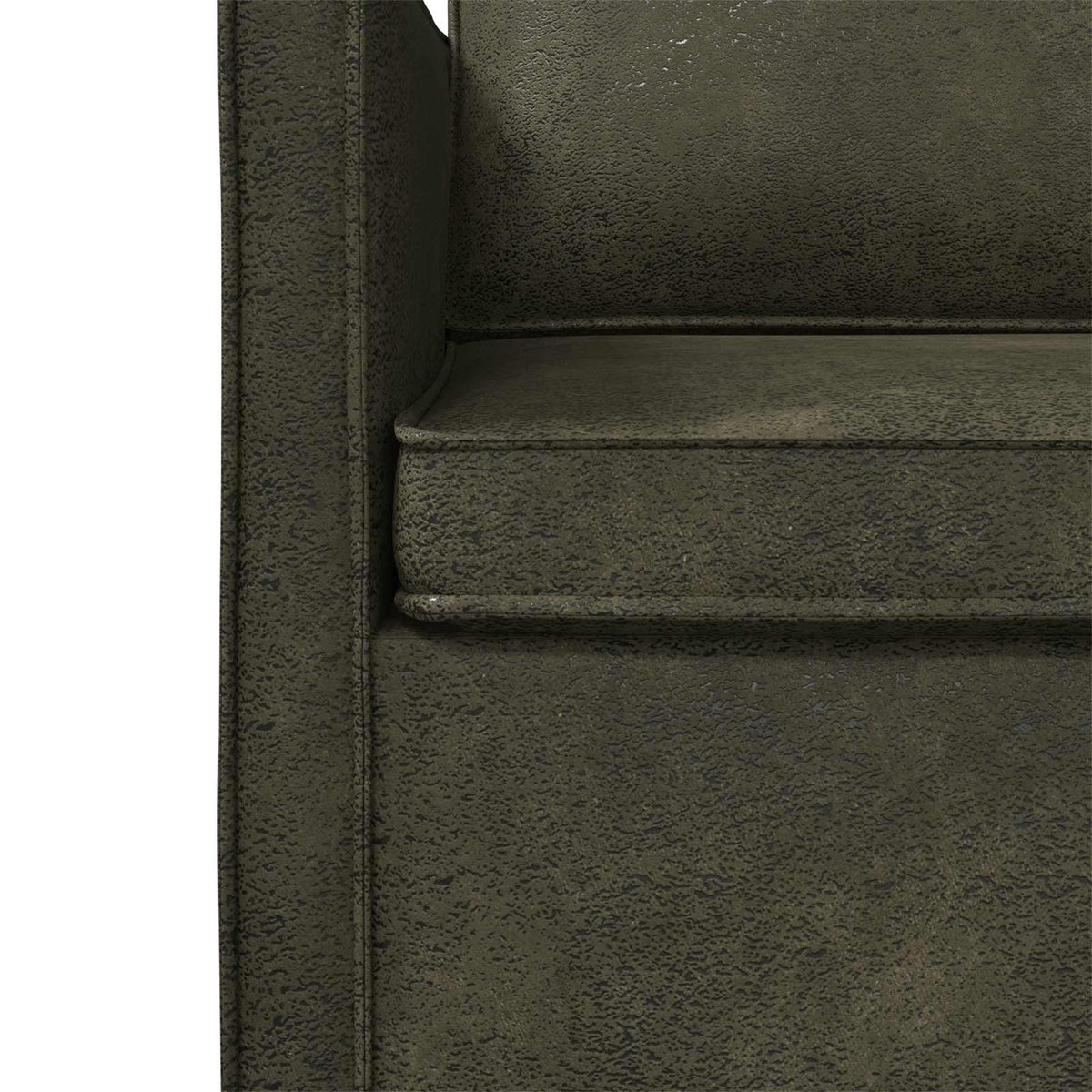 Divano a 2 posti Verde militare 130 x 81 x 82 cm