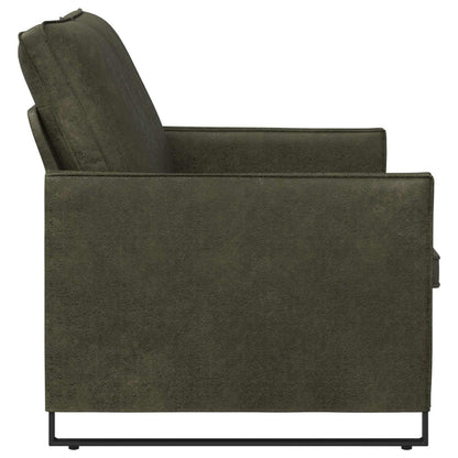 Divano a 2 posti Verde militare 130 x 81 x 82 cm