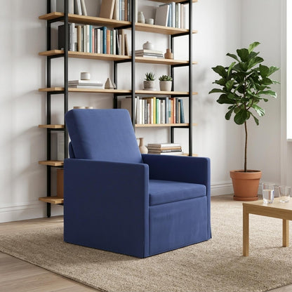Poltrona Blu Polizia 70 x 81 x 82 cm Velluto (V) | homemem39