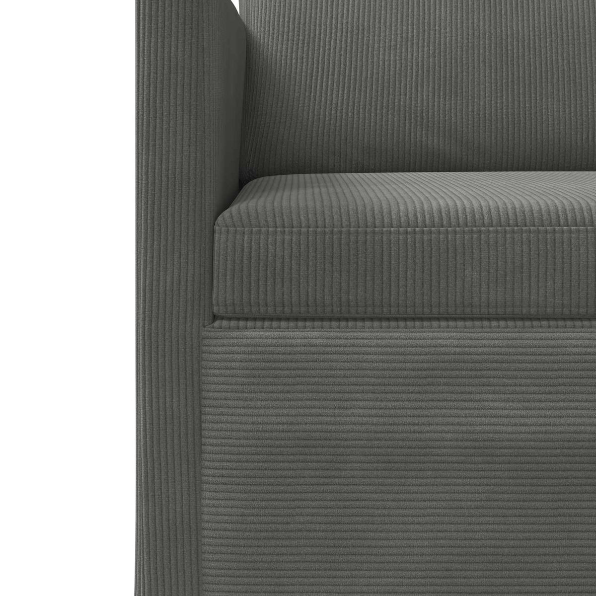 Poltrona Grigio Scuro 70 x 81 x 82 cm Tessuto in Cords | homemem39
