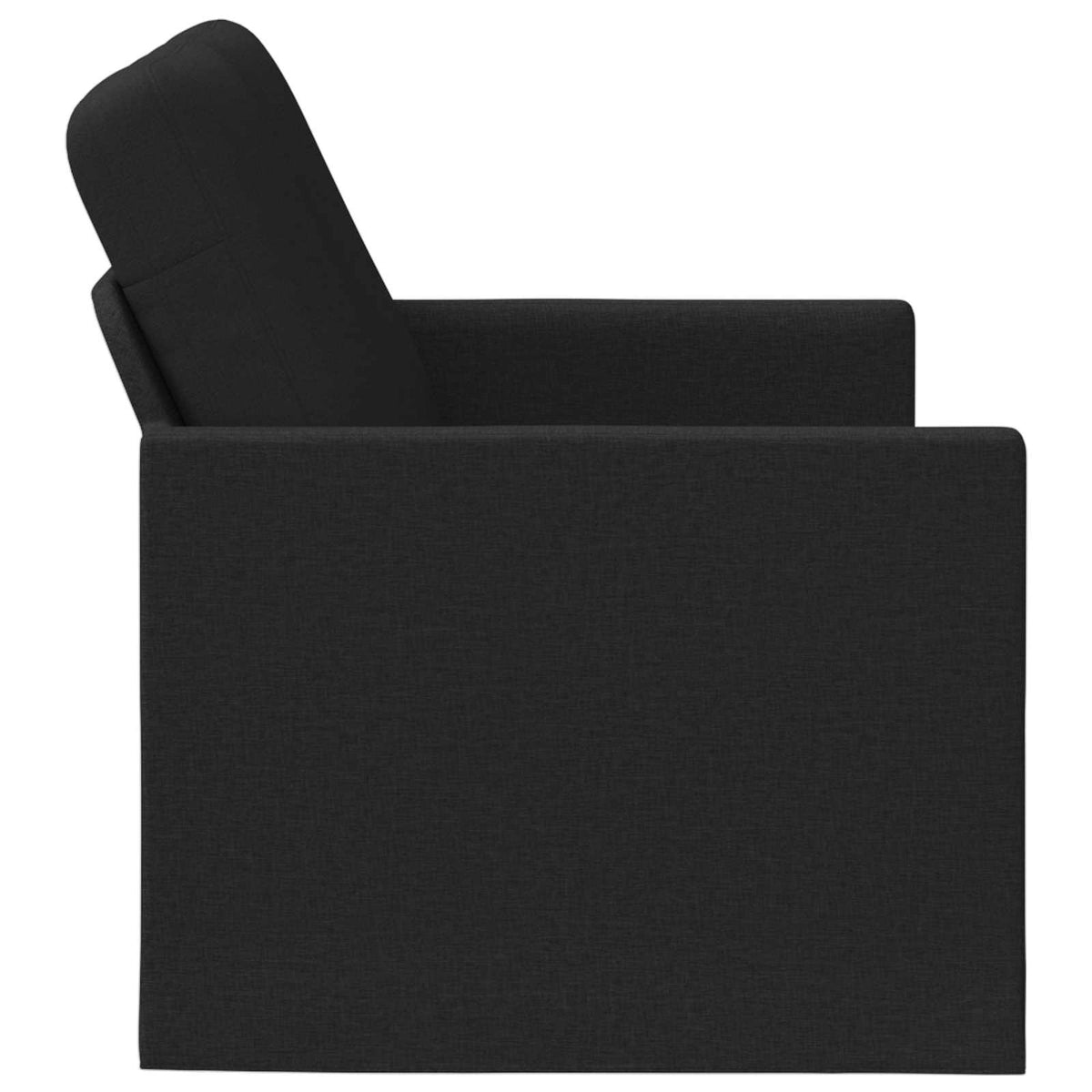 Divano a 2 posti Nero 150 x 81 x 82 cm Tessuto | homemem39