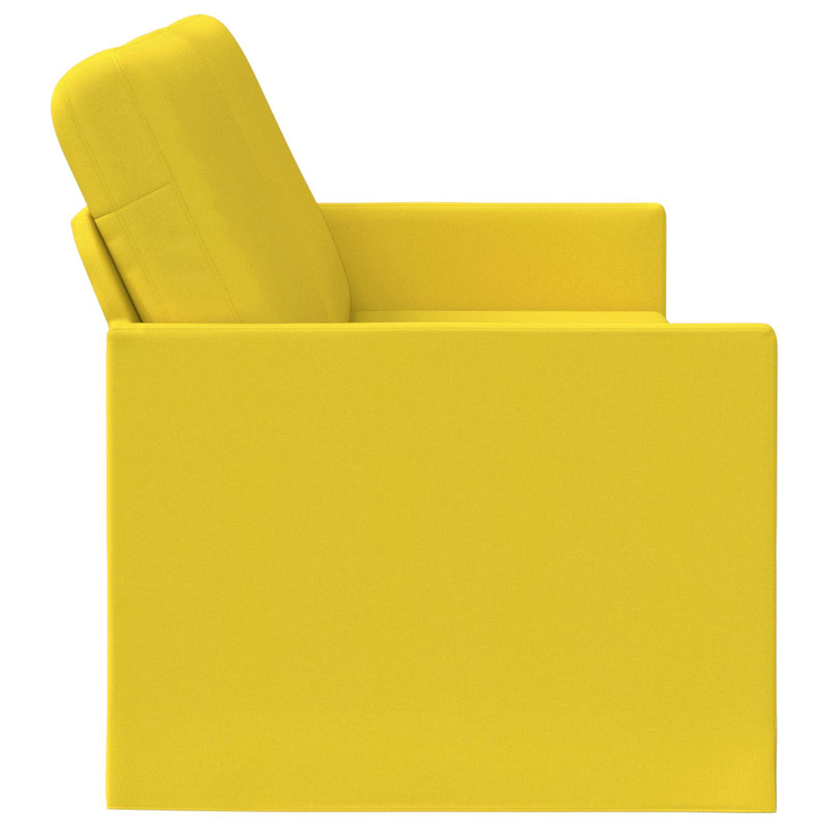 Divano a 3 posti Giallo Chiaro Tessuto